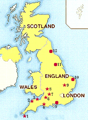 The Best cream tea map